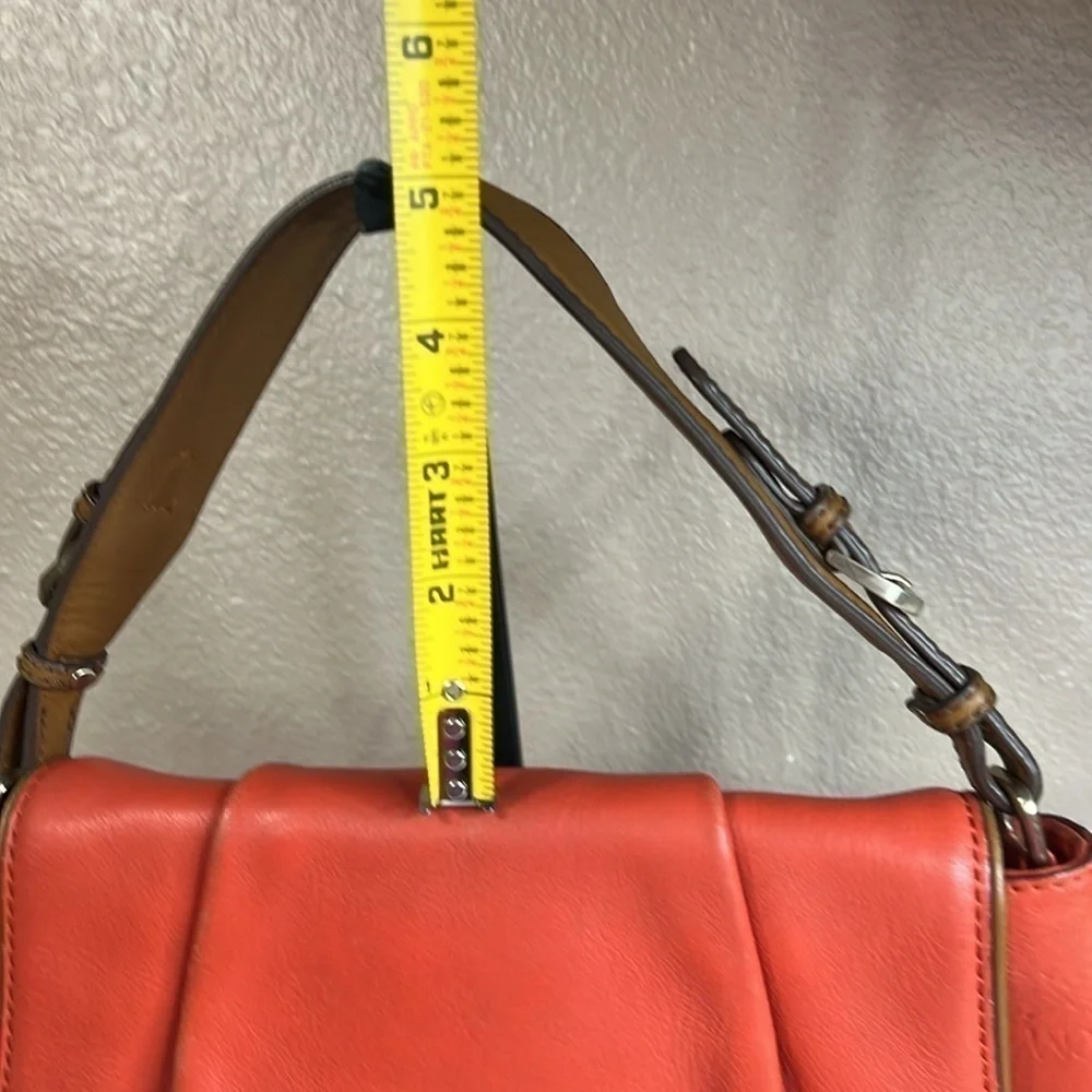 MCM Orange Leather Bag